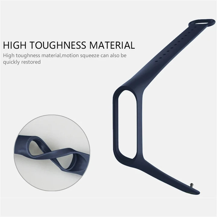 3Pcs Watchband For Mi Band 7 6 4 5 3 Bracelet Xiaomi Mi Band Strap Silicone