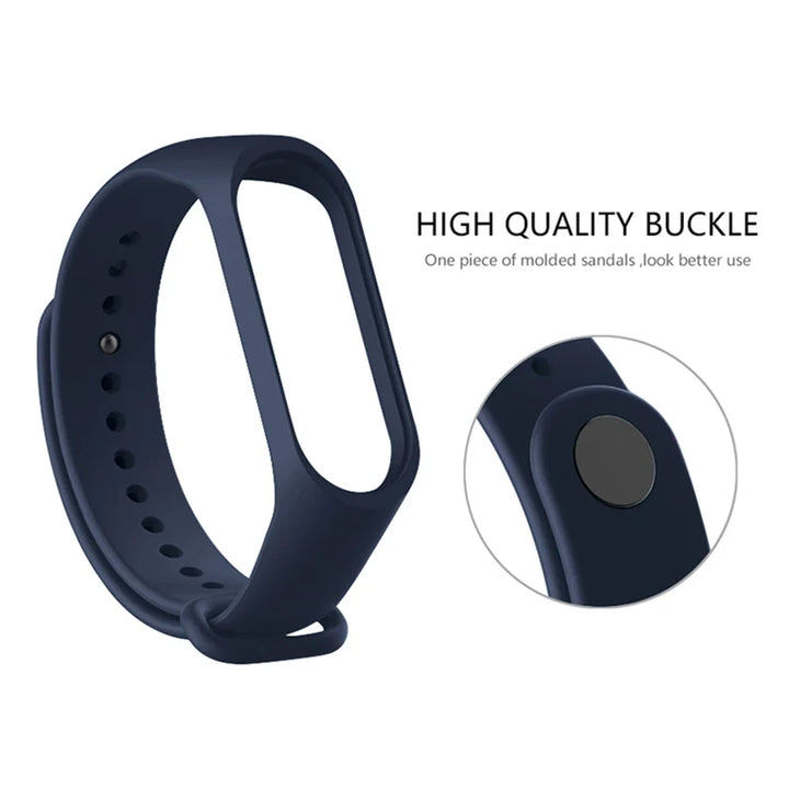 3Pcs Watchband For Mi Band 7 6 4 5 3 Bracelet Xiaomi Mi Band Strap Silicone