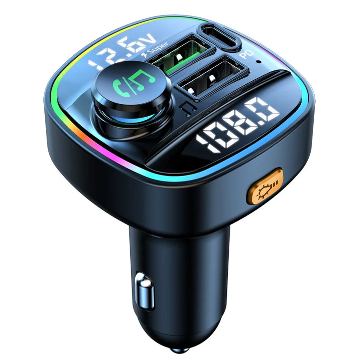Bluetooth 5.0 FM Transmitter Handsfree Car Radio Modulator MP3 Player