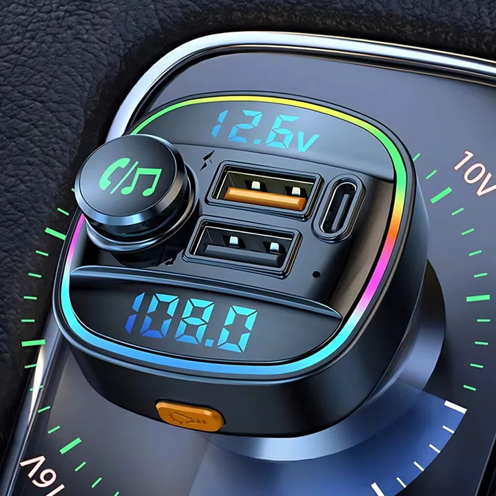 Bluetooth 5.0 FM Transmitter Handsfree Car Radio Modulator MP3 Player